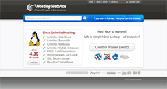 Desktop Screenshot of hostingwebace.com